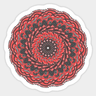 Black n Red Sticker